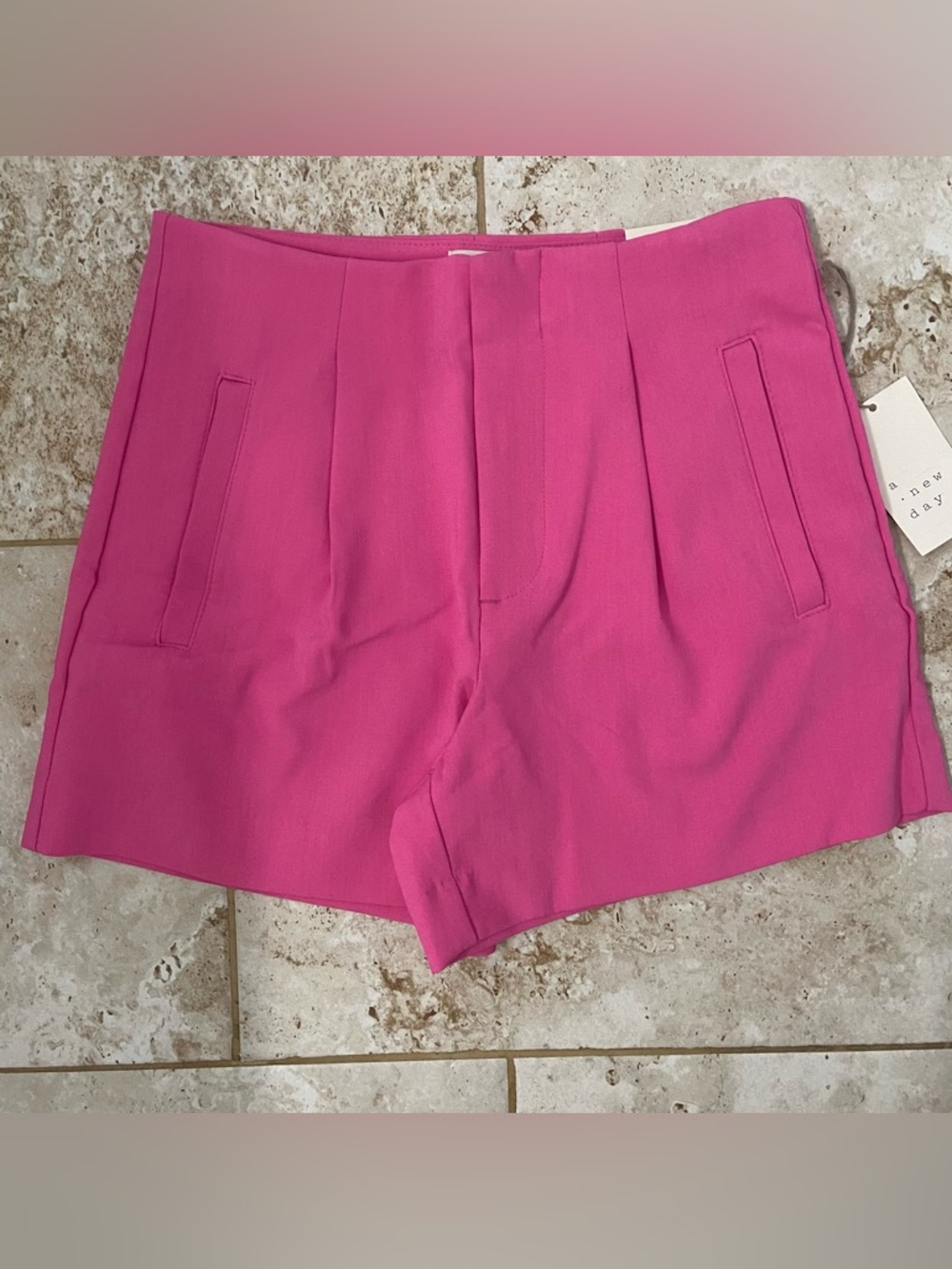 A NEW DAY Hot Pink MIDI Shorts NWT Size 4